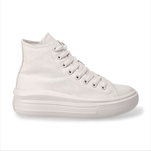 Converse Chuck Taylor All Star Move Edge Glow Platform Sneakers Pale Putty - Picture 4 of 12